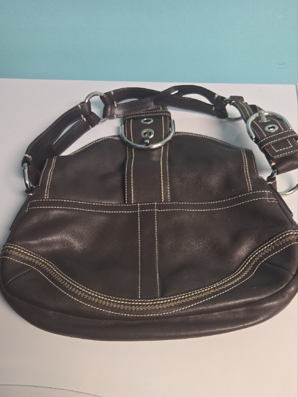 COACH Classic Women's Brown Leather Shoulder Bag - Unbranded - Picture 6 of 11